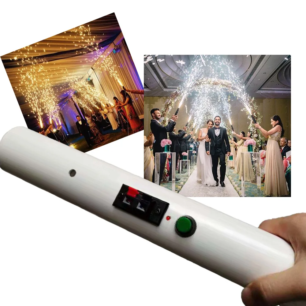 Wedding Hand Hold Torch Machine Cold Pyro Shooter Ignition System Reusable Fireworks Fountain Stage Dj Decoration Mariage Entry