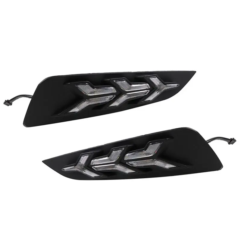 

ABHX-для MG6 MG 6 2017-2019 Автомобильные светодиодные противотуманные фары указатель поворота DRL дневные ходовые огни, желтый + белый + синий