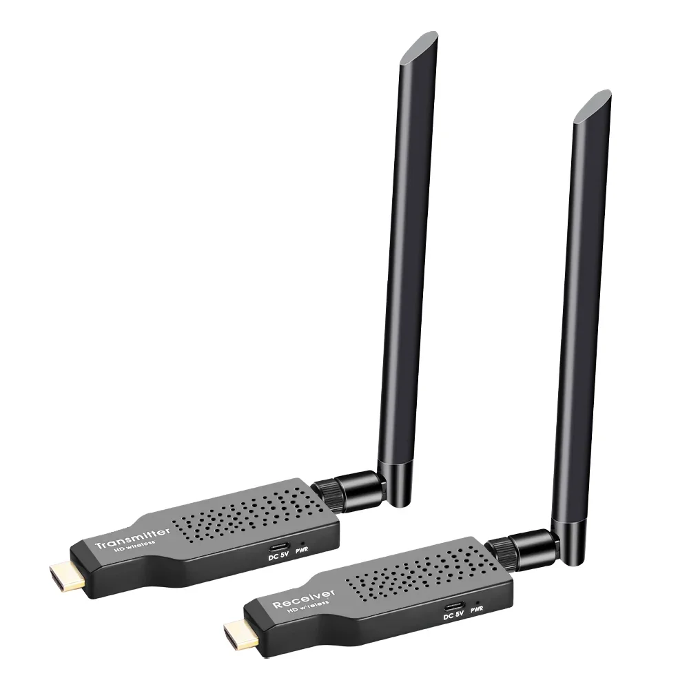 50M Wireless HD Video Transmitter Receiver Display Dongle Wireless AV Extender Adapter for PC Laptop To TV Projector Monitor