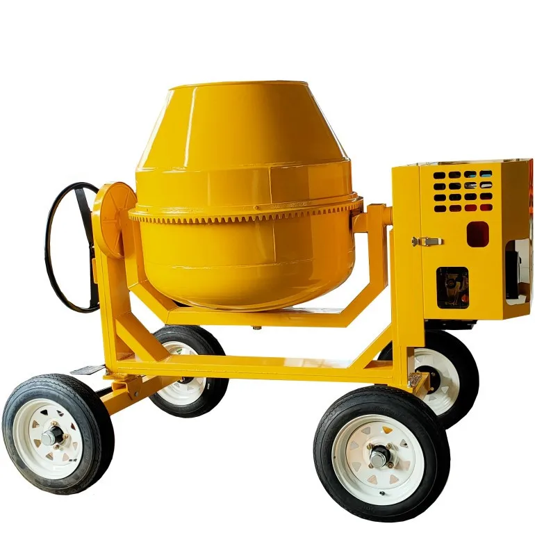 Gasoline engine Concrete cement mixer 350L 500L 600L 700L 800L mobile concrete mixer machine with drum