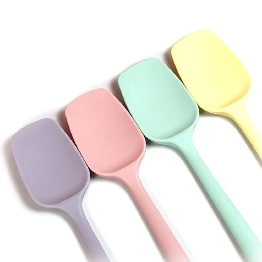 Cream Cake Silicone Baking Spatula Scraper Non-stick Kitchen Butter Pastry Blenders Salad Mixer Batter Pies Cooking Tools