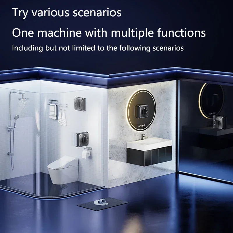 Nuovo robot di pulizia intelligente senza manutenzione Aspirapolvere elettrico per finestre Robot per la pulizia delle finestre