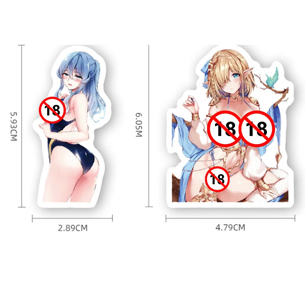 10/30/50PCS Anime Sexy Girls Hentai Stickers Graffiti Decals DIY Laptop Phone Luggage Notebook Waifu Sticker For Adult Toy Gift