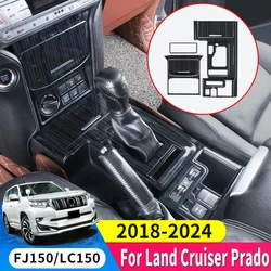For Toyota Land Cruiser Prado 150 Lc150 Fj150 2021 2020 2019 2018 Gearbox Cover Stainless Steel Interior Decoration Accessories