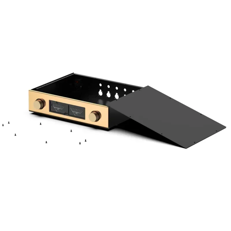 

430*100*330mm Accuphase C-245 All Aluminum Preamplifier Chassis Enclosure Vu Meter for Diy Amplifier Audio Case Shell