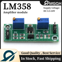 DC 3.5-24V LM358 Weak Signal Amplifier Voltage Amplifier Secondary Operational Amplifier Module Single Power Signal Collector