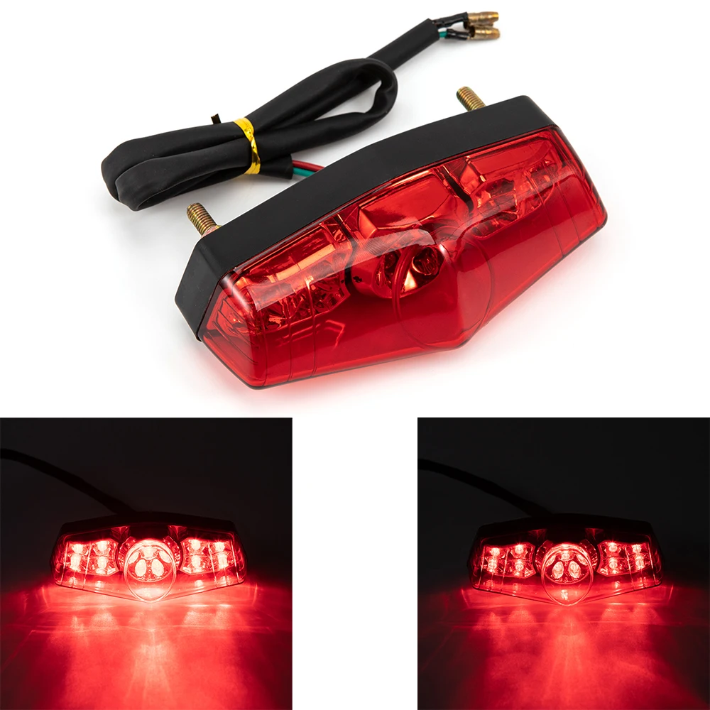 Motorcycle LED Taillight Brake Light 12V Retro Rear Light Running Light for Suzuki ATV LTZ King Quad Runner DR DRZ 650 400 LT