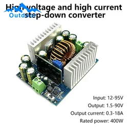 Voltage Reduction Module Buck Converter Module Board Adjustable Step Down Voltage Regulator Module DC 12-95V to DC 1.5-90V 500W