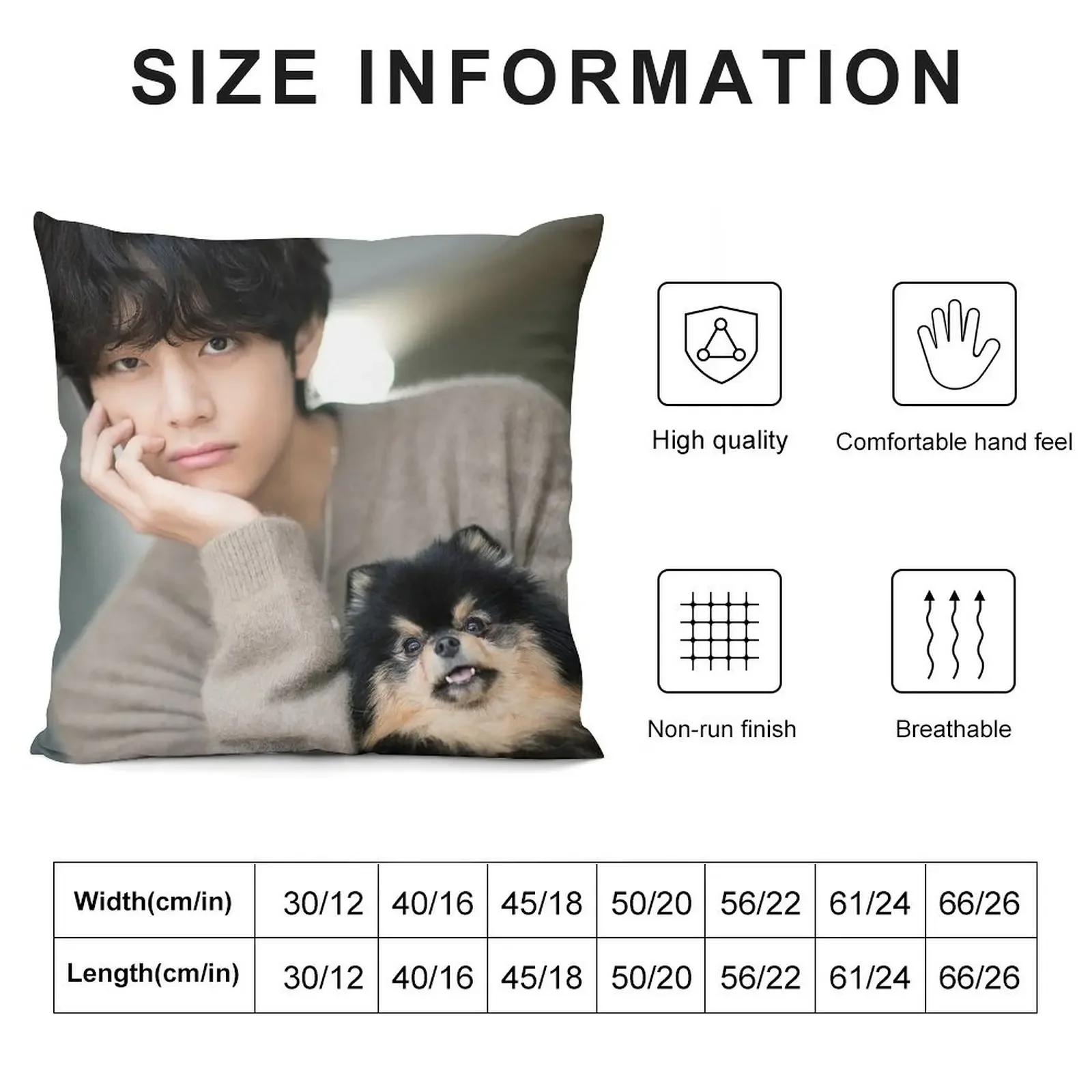 V and Yeontan Throw Pillow luxury sofa pillows Cushion Covers For Living Room Cushion Child pillow