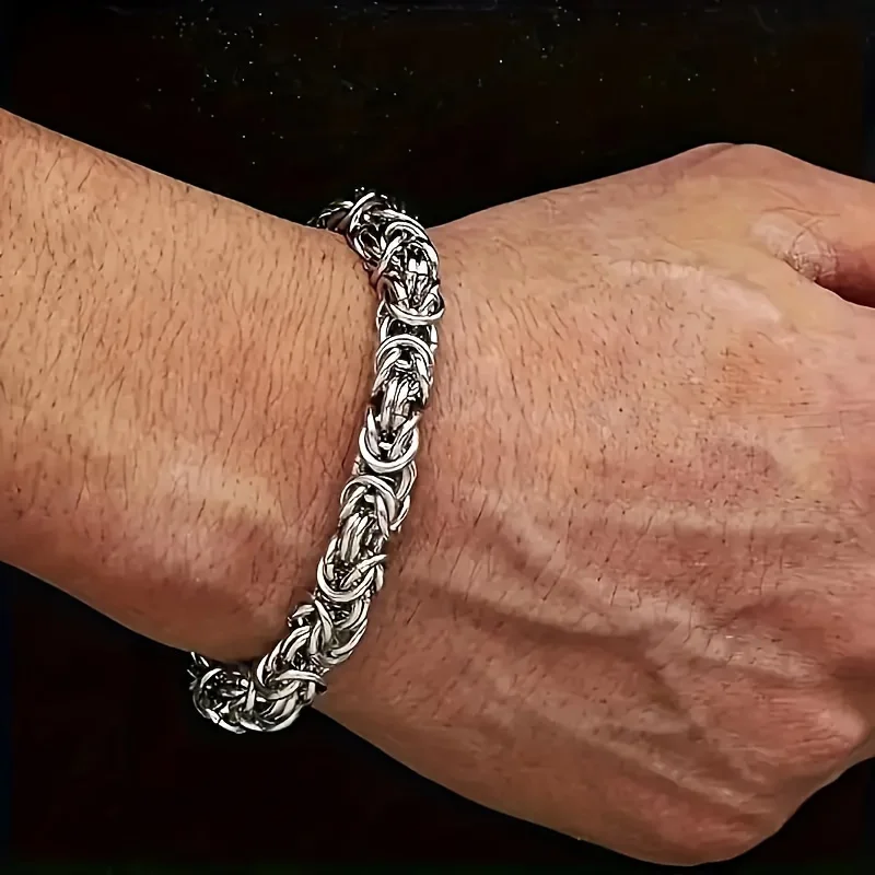 قطعة واحدة من سوار السلسلة الإيطالية - مجوهرات للجنسين مقاومة للماء للارتداء اليومي