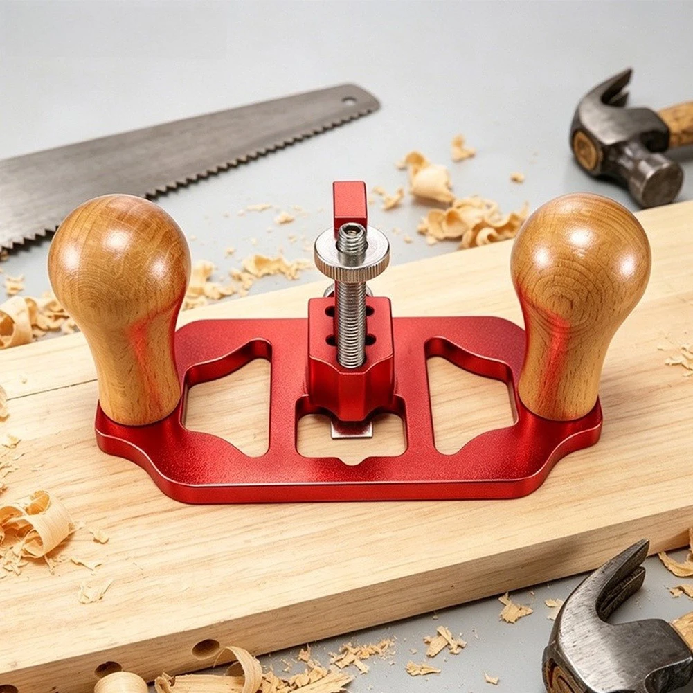 For Wood Router Plane with Adjustable Cutting Depth for Tenon Trimming Groove Slotting and Edge Smoothing 160x70mm
