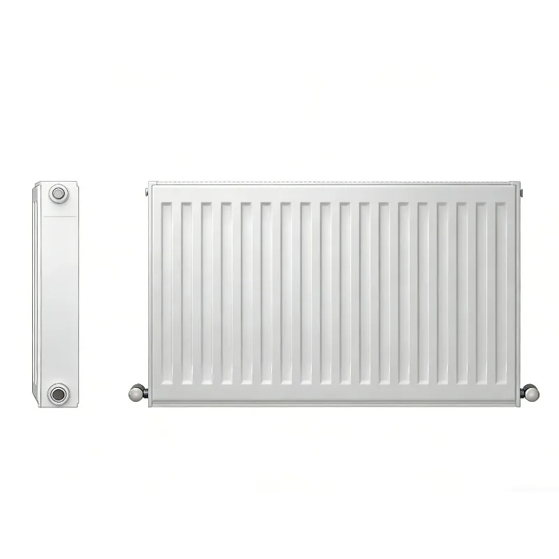 Wall-mounted panel radiator with smart thermostat