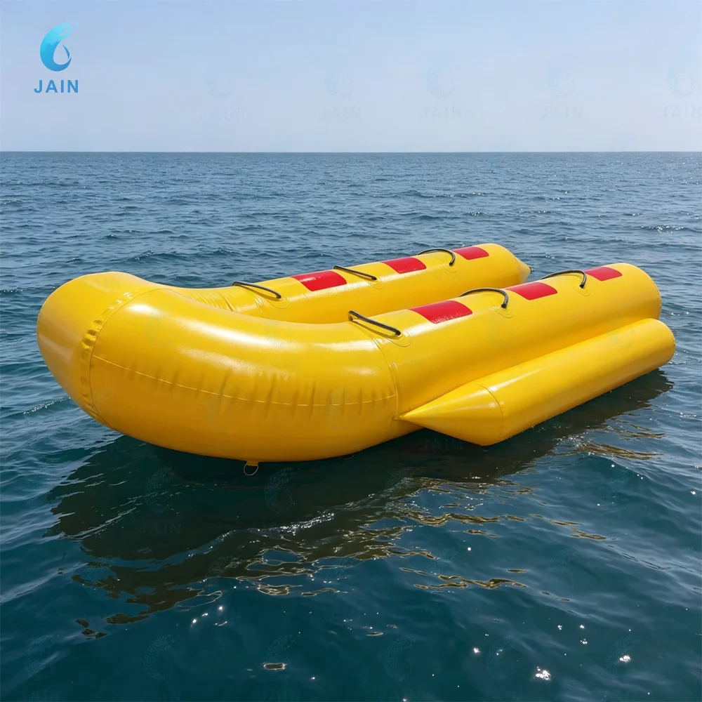 6-10 Riders Inflatable PVC Banana Boat Water Sport Game Premium Inflatable Water Amusement Facilities Sea Aqua Park
