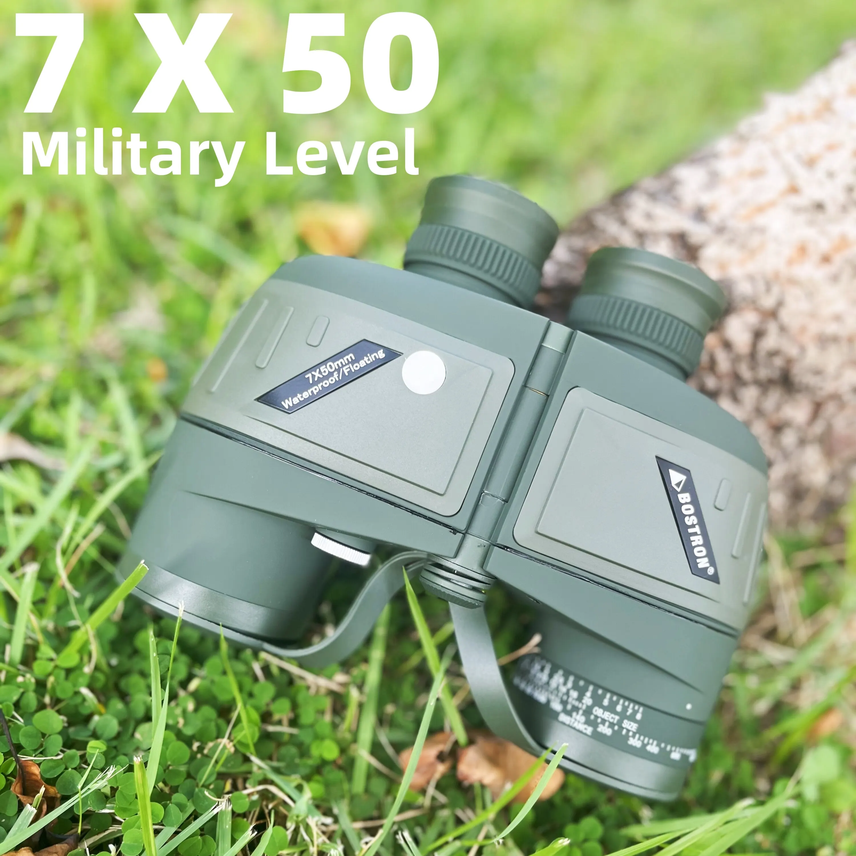 Powerful Binoculars 7X50 Waterproof Military Marine Camping Hunting Floating Bak4 Prism Telescope Night Vision Rangefinder