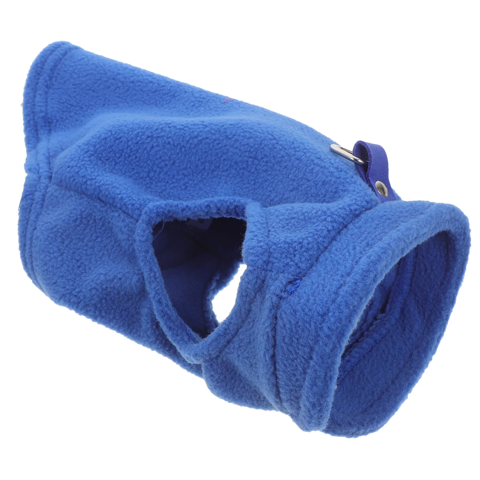 Colete de lã pequeno inverno quente sem mangas d-ring trela fixação roupas para animais de estimação colete de lã para cães roupas para animais de estimação