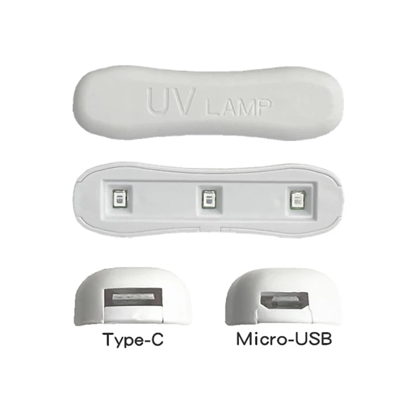1Pc Car Glass Repair Curing Lamp Mini Resin Curing Glue UV Lamp Lighting Set Tool Car Front Windshield Glass Crack Repair Tools