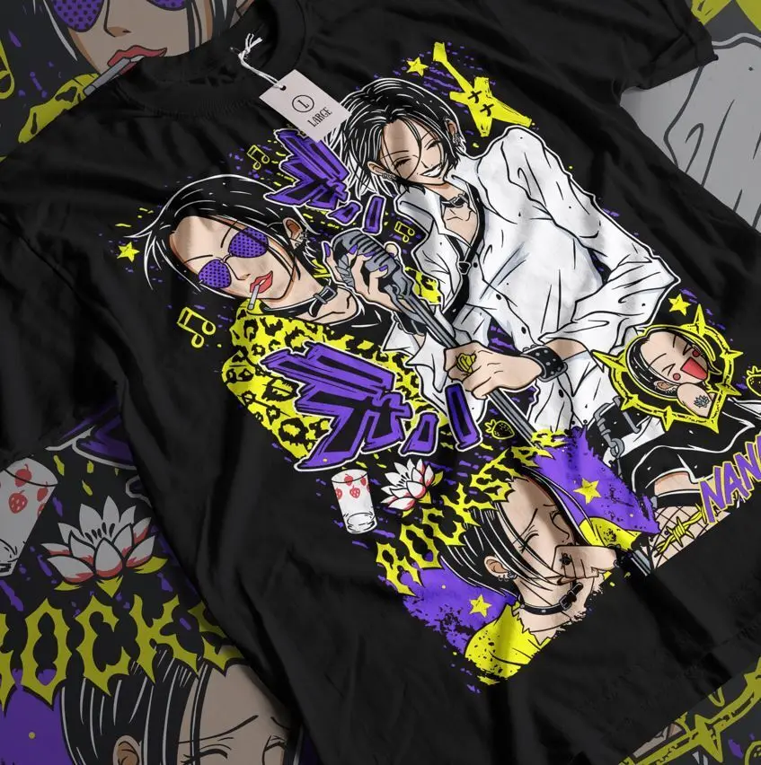 Nana Osaki Unisex T-Shirt,Black Stones Manga Anime Graphic Tee Shirt All Size