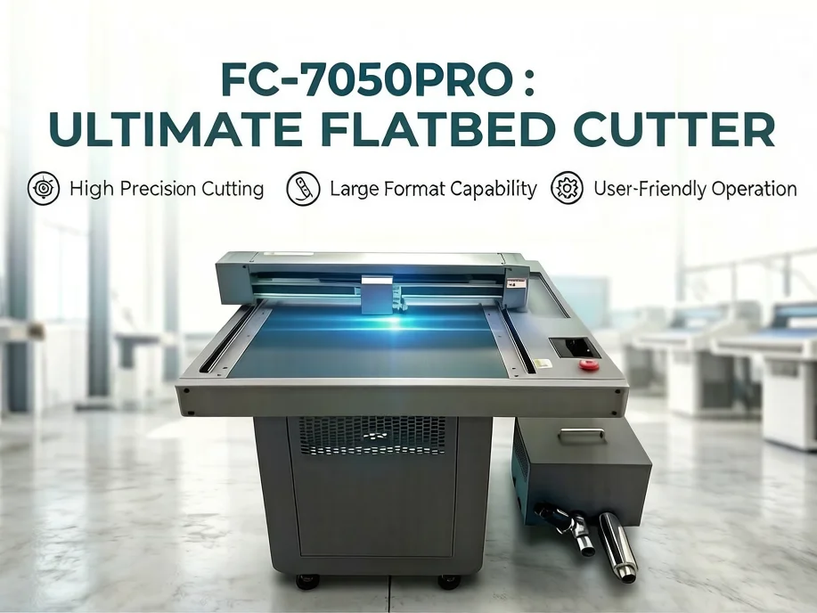 FC-7050PRO Paper Automatic Flatbed Cardboard Die Cutter /graph Plotter Cutting Machine