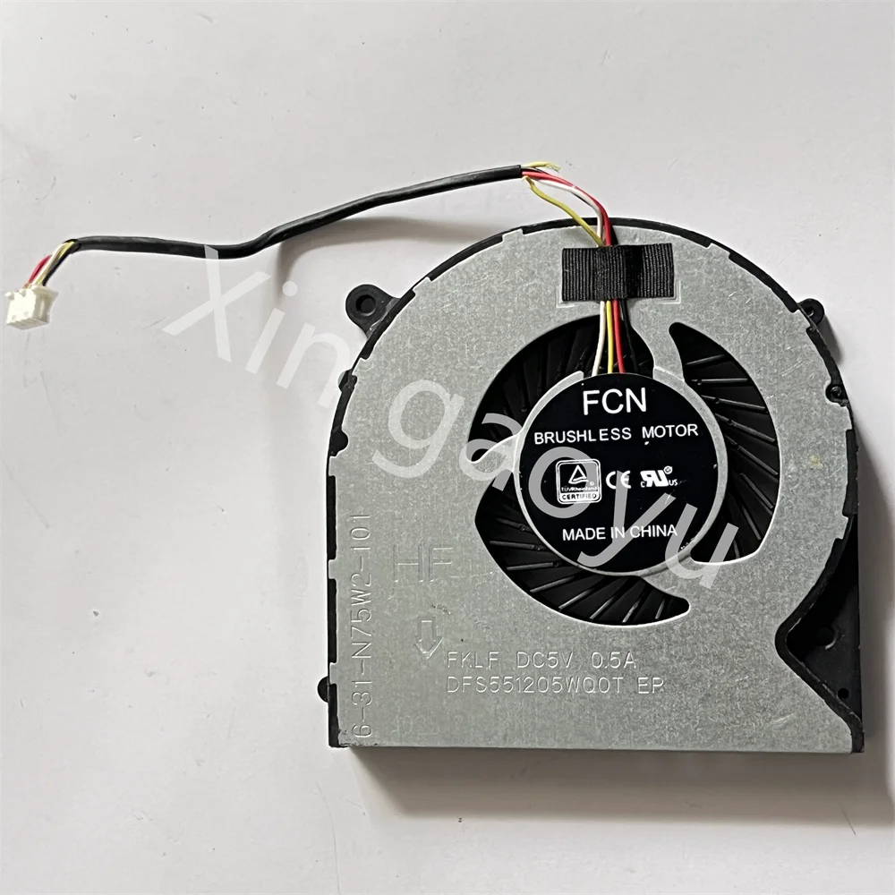 Imagem -02 - Laptop Cpu Ventilador de Refrigeração T6-x5 T58-ti1g Dfs551205wq0t Fklf Dc5v 0.5a Apto para Toshiba 631-n75w2101