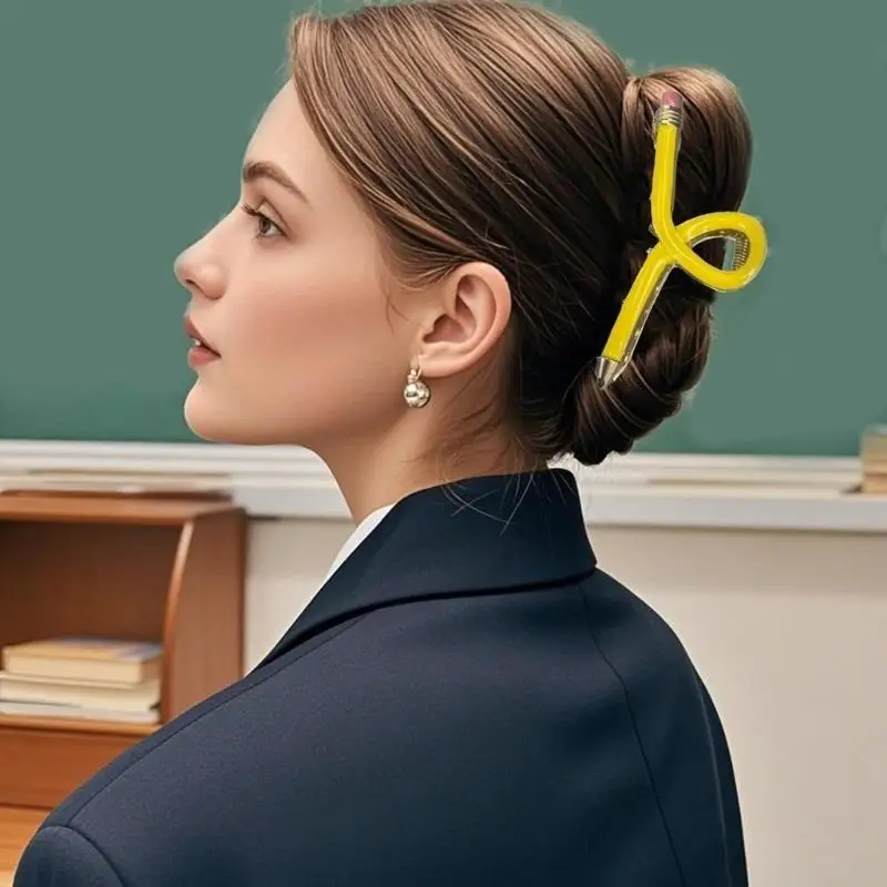 

652F 3x Creative Pencil Hair Clip Styling Hair Clamp For Educators Classroom