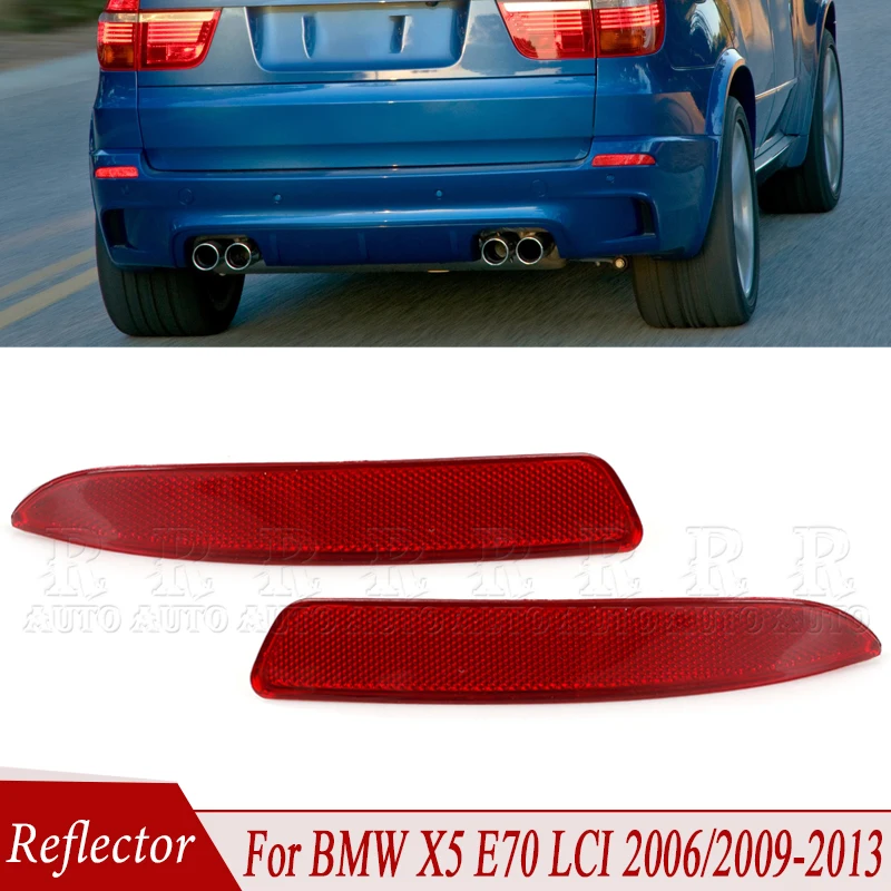 

Для BMW E70 X5 E70 LCI 2006/2009-2013 Автомобильный отражатель стоп-сигнала Светоотражающие полосы Рефлектор заднего бампера Стоп-сигнал 63217158949