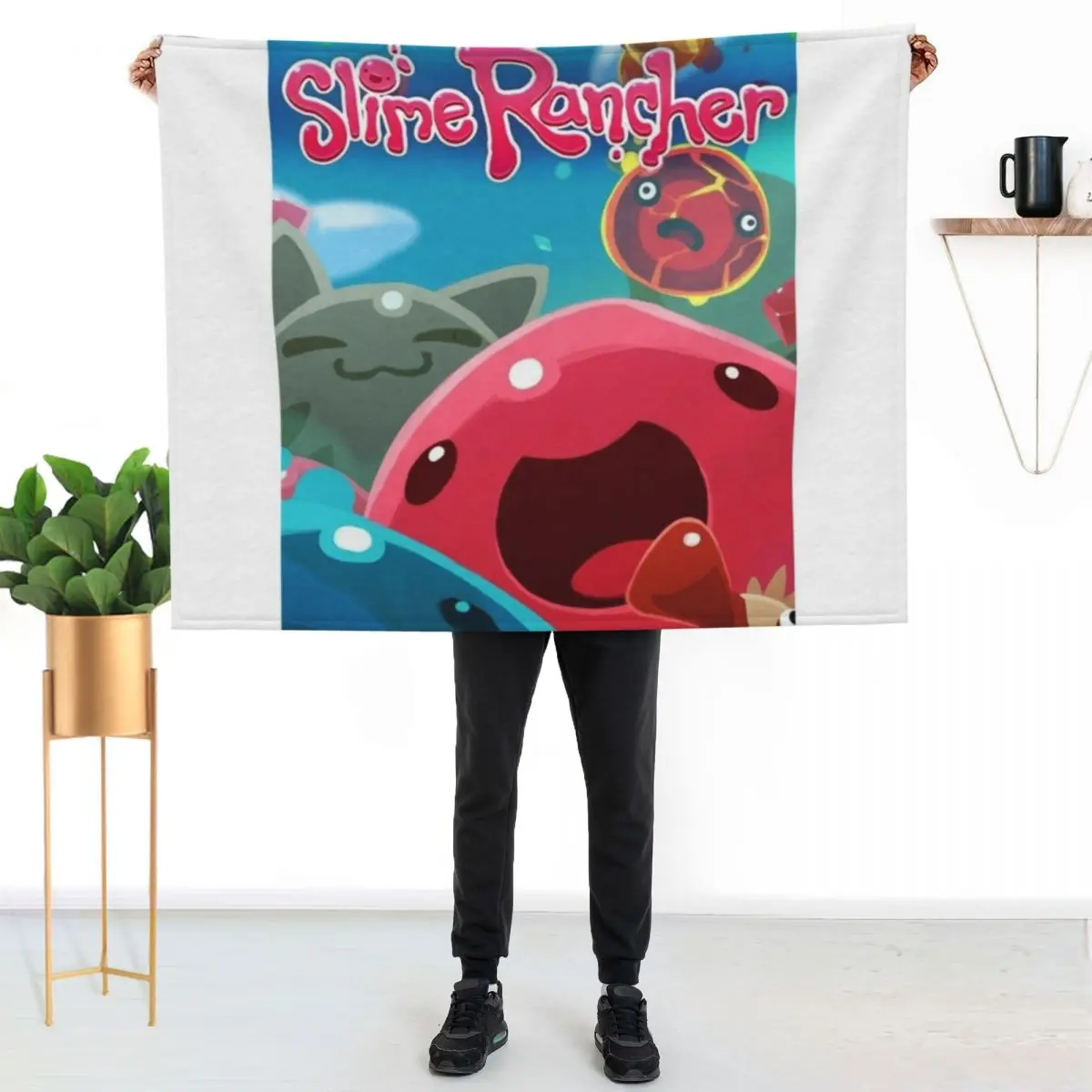 Slime rancher Throw Blanket Decorative Sofas Decorative Sofa Loose wednesday Sleeping Bag Moving Blankets