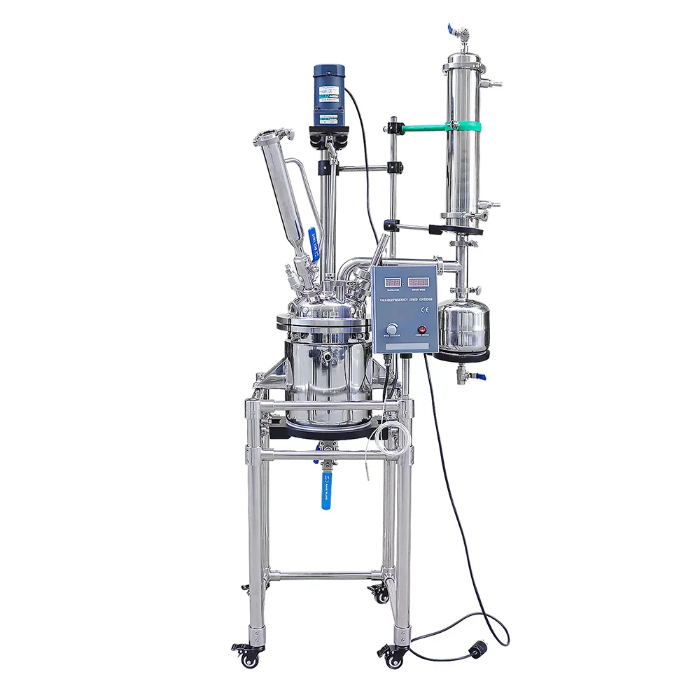 

3-5L Lab Stainless Steels Jacket Reactor Chemical Stirred Reaction Kettle Vessel