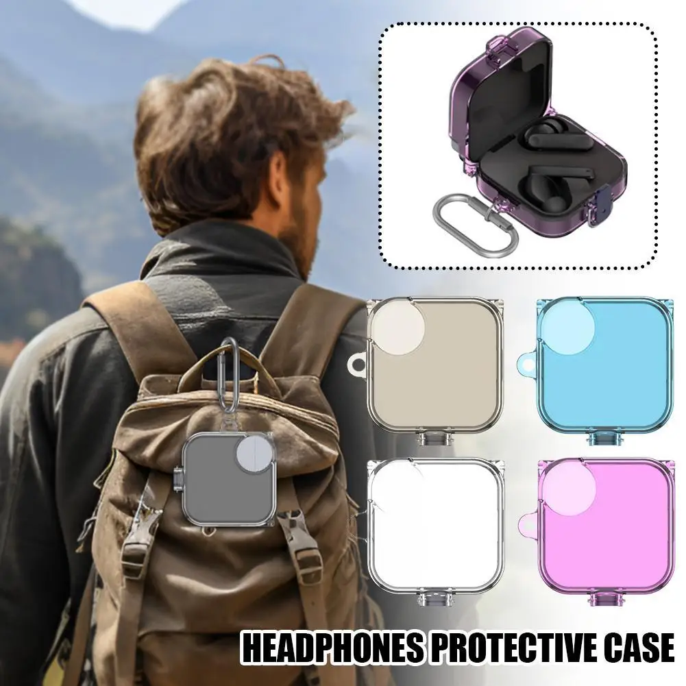 Transparent Protective Carrying Case For Nothing CMF Buds Pro 2 Wireless Earphone Shockproof&Dustproof Protector Cover Sleeve