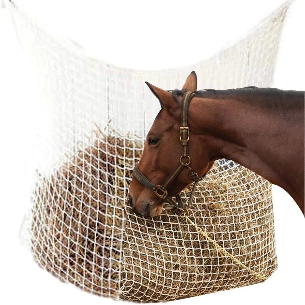 Cross-border explosion, woven mesh hay bag, slow feeding horse grass, grass mesh horse feeder bag, feeding supplies