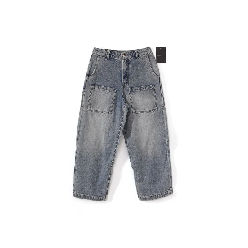 

Спецодежда в стиле ретро, прямые джинсы с высокой талией, женские джинсовые брюки Bodhl, новинка 2025 года, утягивающие повседневные джинсы с высокой талией