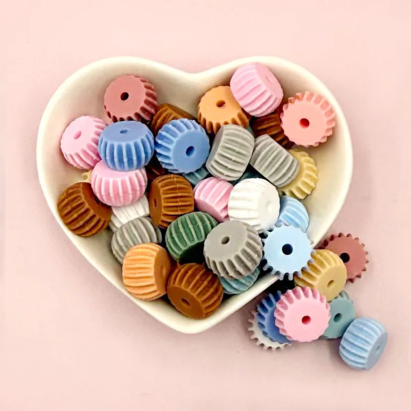 

100 шт., силиконовые бусины с прокладкой, 13 мм, круглые силиконовые бусины для изготовления ювелирных изделий, ожерелья, сделай сам, зажимы для цепочки для соски, детские игрушки, аксессуары