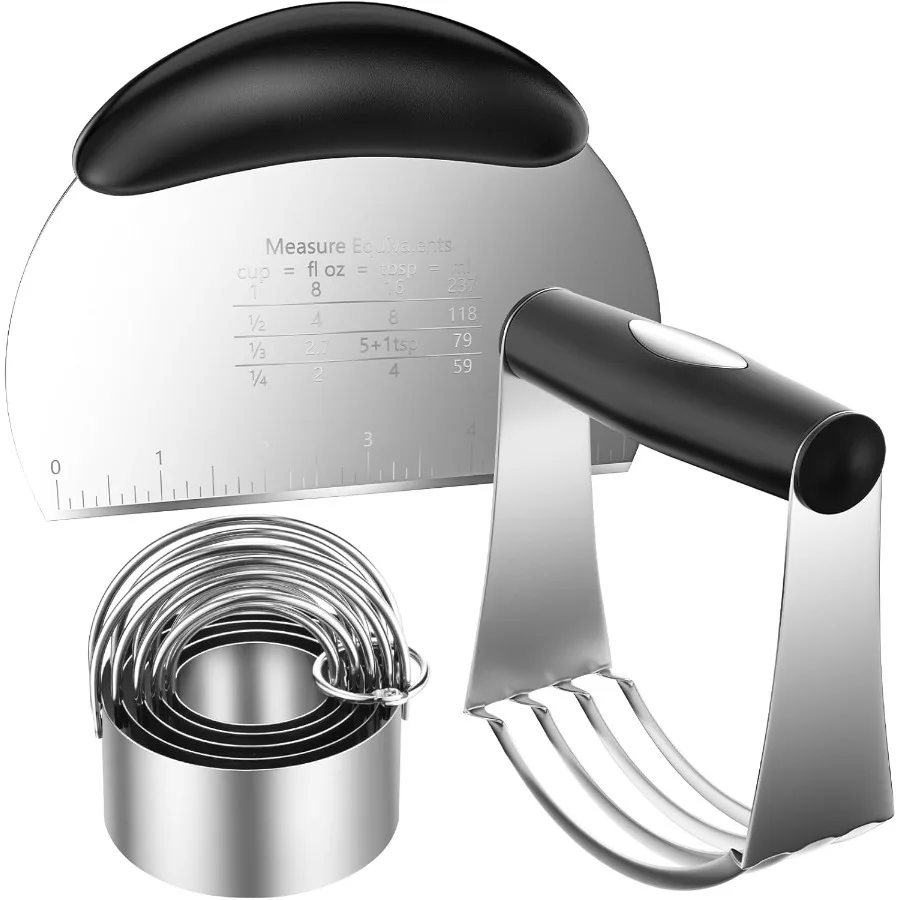 

Резак для печенья из нержавеющей стали, набор форм для выпечки теста, круглые формочки для печенья с прочным и долговечным идентификатором дизайна