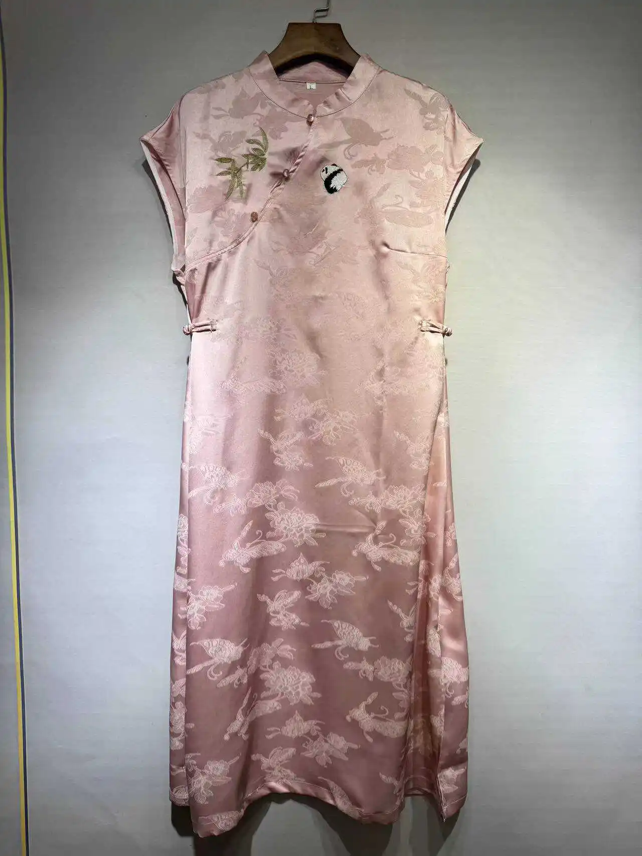 Summer New Chinese Style Retro Slim-Fit Cheongsam Improved Daily Elegant Dress