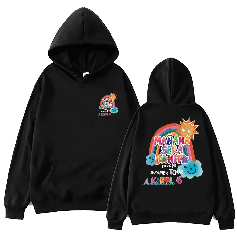 

LE 2024 Karol G Summer Tour Mañana Será Bonito Hoodie Harajuku Pullover Tops Sweatshirt Fans Gift