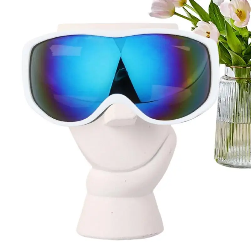 Artsy Face Eyeglass Holder Creative Spectacle Holder Resin Sculpture Display Stand Eyewear Decorative Display Stand