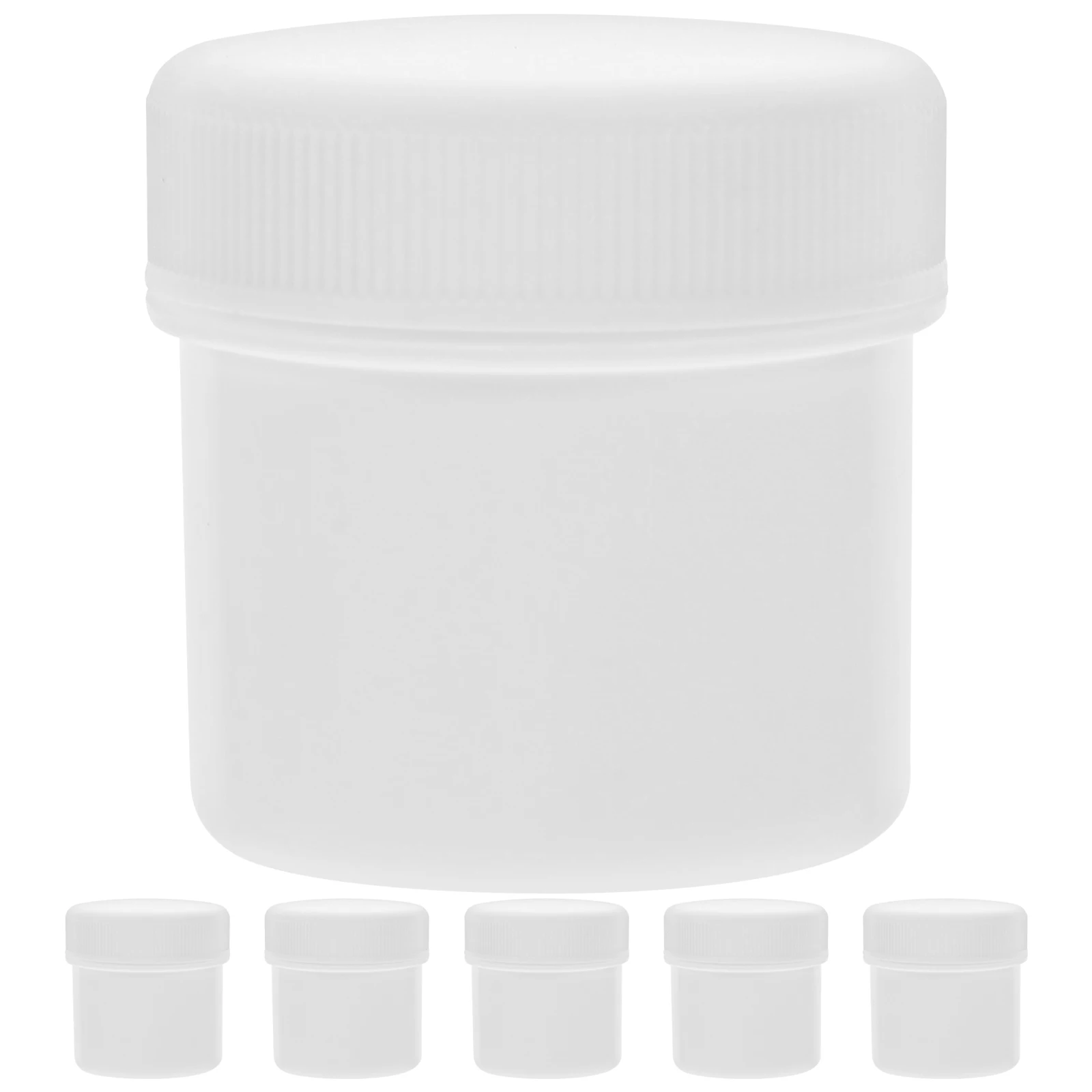 

6pcs Sealed Jars Coatings Buckets Multi Functional Ink Paint Storage Containers Hdpe Plastic Bucket Lids Reusable Sturdy