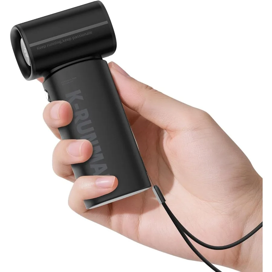 

Портативный ручной турбовентилятор с 5-ступенчатой ветровой батареей, работающим до 12 часов, светодиодным дисплеем и воздушным турбо-техническим охлаждающим вентилятором для