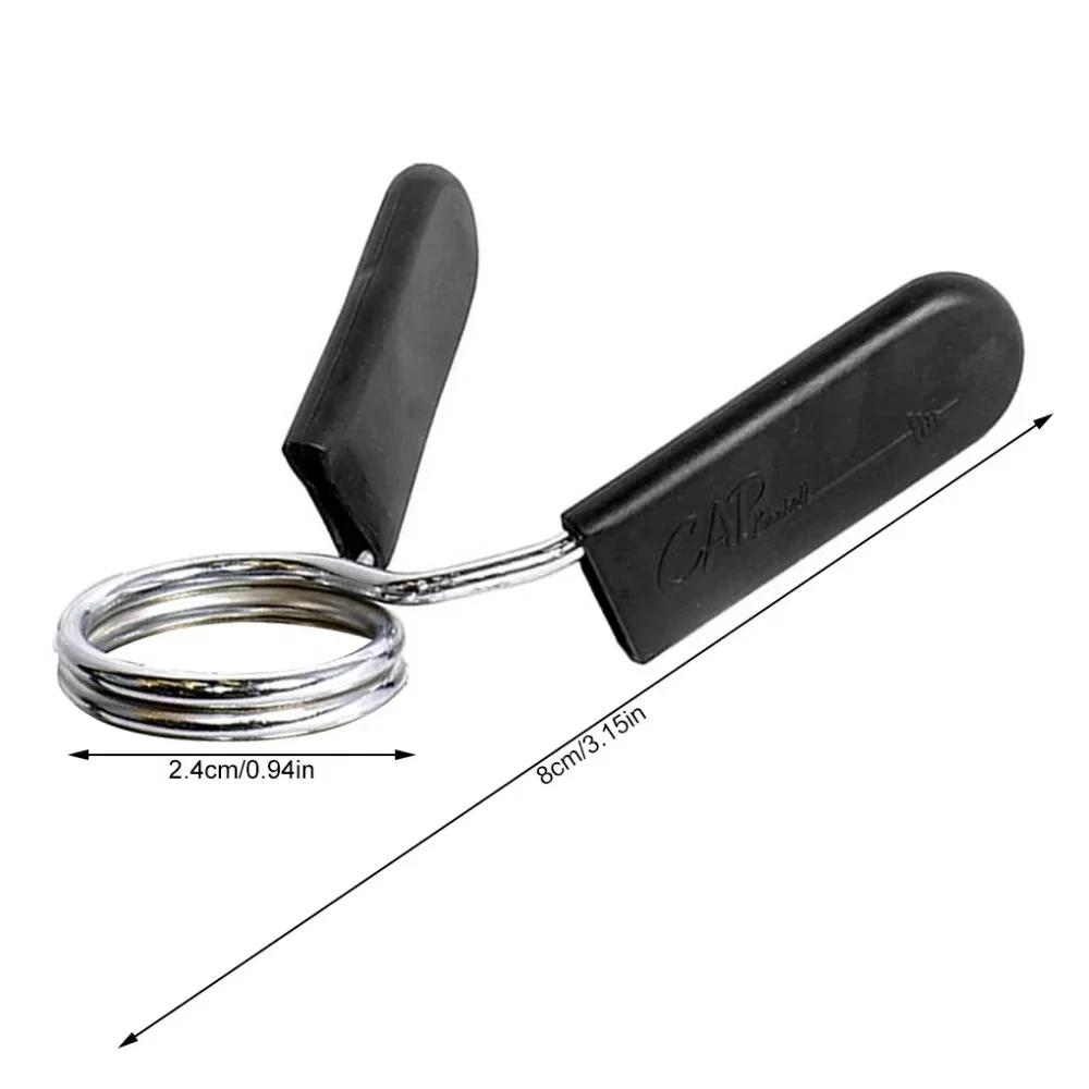 1 قطعة 25/28/30 مللي متر الحديد المشبك الربيع طوق كليب الصالة الرياضية الوزن الدمبل قفل القياسية رفع عدة قفل الحديد #6