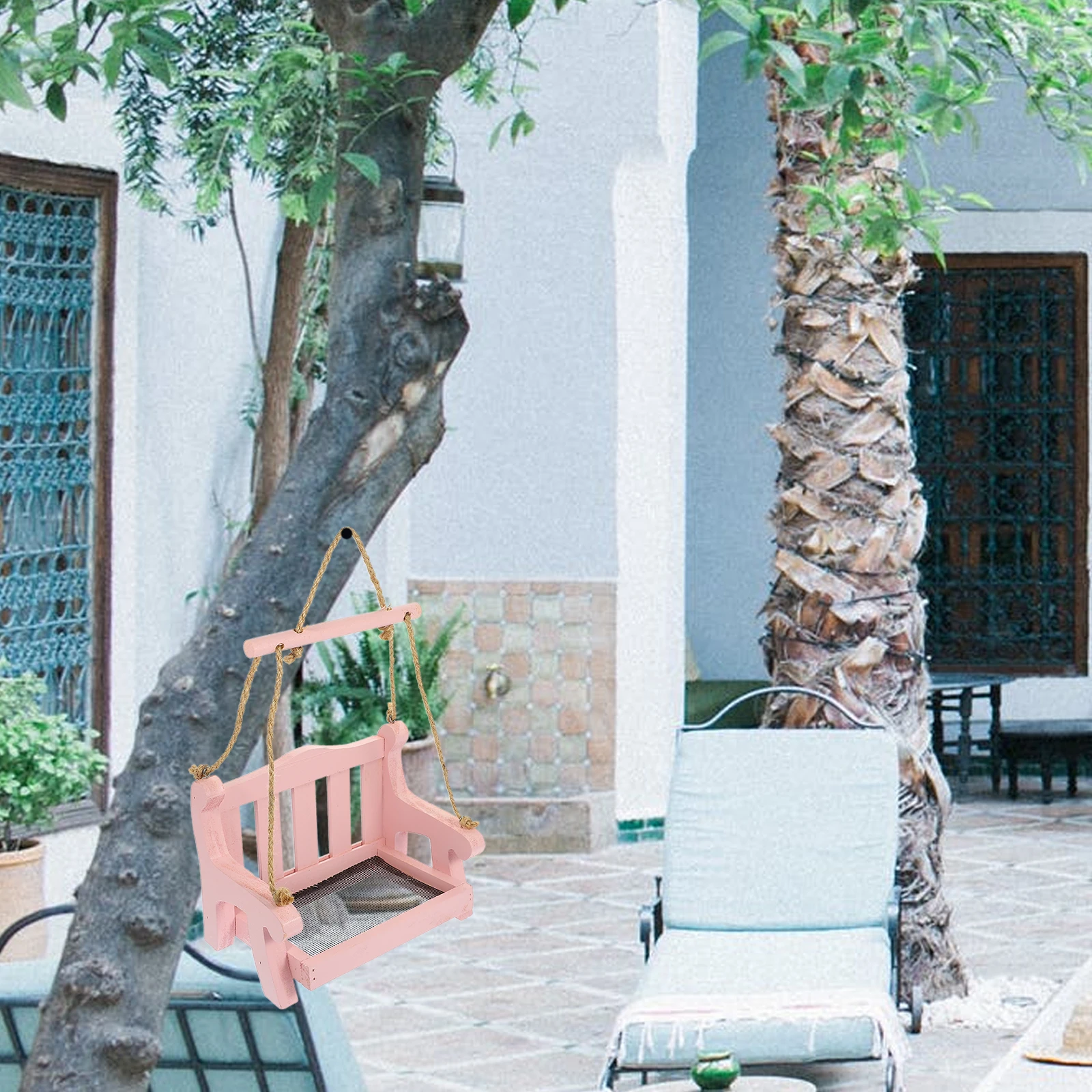 

Creative Hanging Feeder Outdoor Garden Wild Bird Feeding Accessory Durable Premium Material Easy Clean Smooth Surface Pet Bird