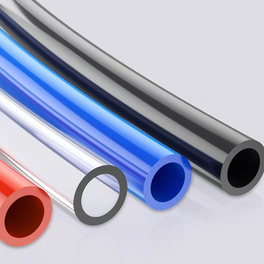 Pneumatic Tube 10M-100M 16*12mm Flexible Air Hose For Compressor Black Blue Red Transparent PU Polyurethane Tube