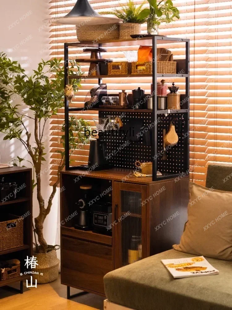 A  Wire-Wrap Board Sideboard Cabinet Wall-Side Sundries Cabinet Household Kitchen Japanese-Style Storage Tea Cabinet