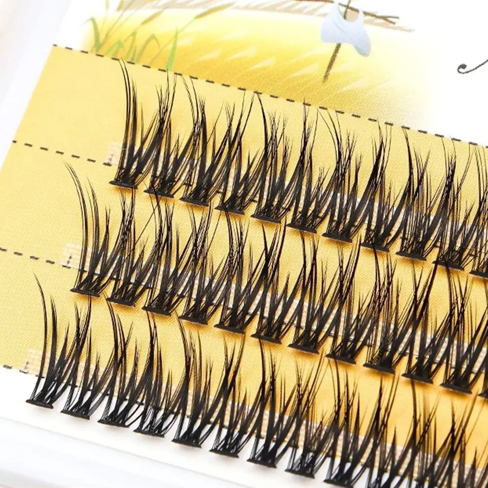 Soft Curly Grafting Eyelashes Natural Thick Fairy Slender False Eyelashes Fish Tail With Dense And Natural Lashes Women Girls