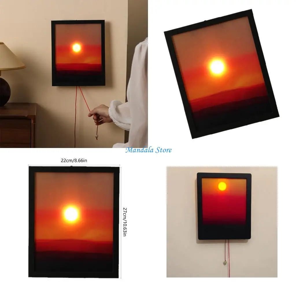 U2JC Adjustable Wall Projection Lamp Entrance Wall Hanging Lights for Bedroom