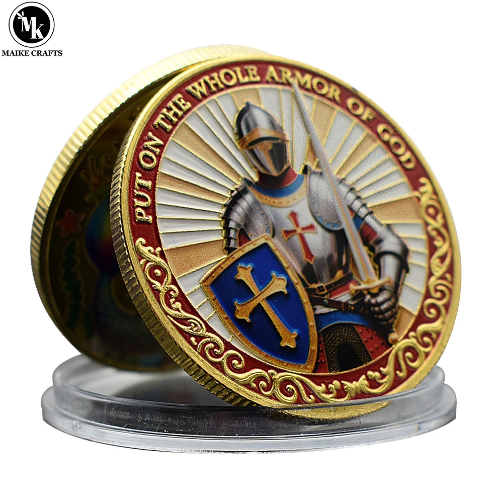 

Put on The Whole Armor of God Collectible Coin - Christian Faith Inspirational Coin with Ephesians 6:11 Verse