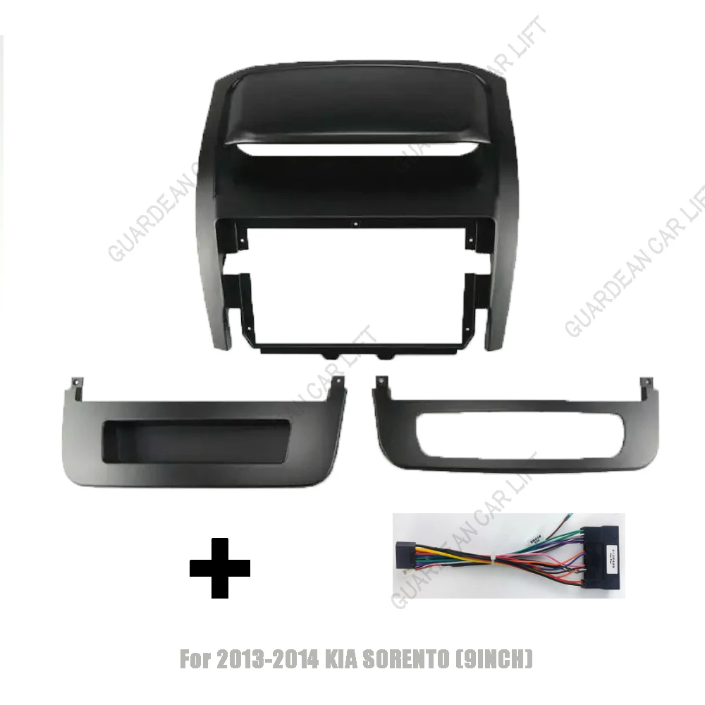 For 2013-2014 KIA SORENTO (9INCH) Car Radio Fascias Android GPS MP5 Stereo Player 2 Din Head Unit Panel Dash Frame Installation