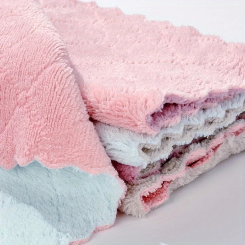 16pcs Super Absorbent Microfiber Kitchen Dish Cloth High-efficiency Tableware Household Cleaning Towel Kitchen Tools Gadgets