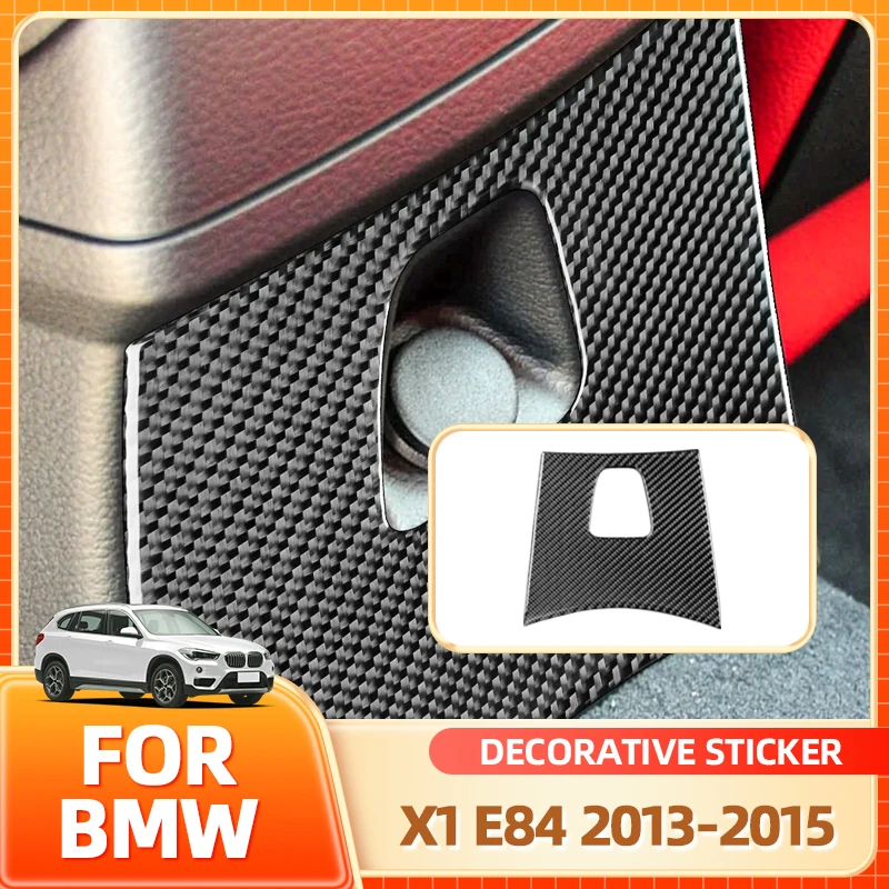 

Glasses Holder Hot Rear Seat Control Panel Decoration Trim Cover Sticker Decal For BMW X1 E84 2013 2014 2015 Carbon Fiber Car