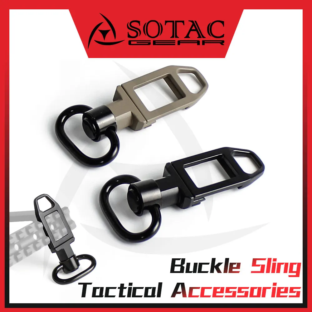 Weapon QD Quick Release Sling Mount Adapter Attachment Pictinny Rail Hunting Tactical Accessories SOTAC GEAR