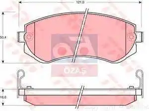 Store code: GDB3208 for brake pad rear 98 PATROL GR.II 2.8td-3.0tdi