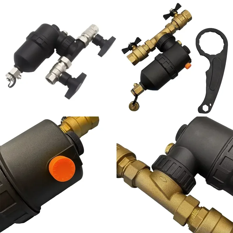 for Modern Blue Magnetic  Central Heating Filter  Floor Heating System Apartment Electric Heating Brass Component